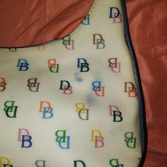 SOLD Dooney & Bourke Rainbow Zipper Y2K Multicolor Logo Women's Bag - Picture 2 of 7
